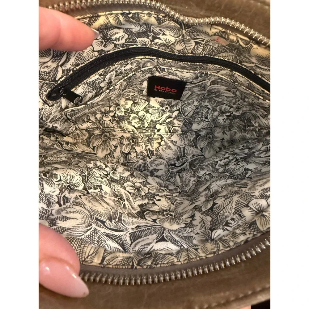Hobo International Crossbody Bag Womens Small‎ Metallic Bronze Leather Boho